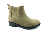 Çarıkçım Bağcıksız Kadın Bot - Bej-Süet - 640-04 - Thumbnail