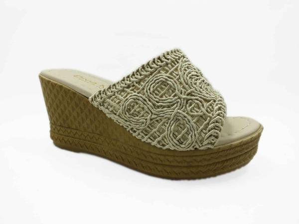 Çarıkçım Dolgu Topuk Kadın Terliği Bej 118 16