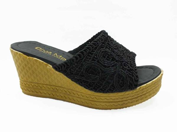 Çarıkçım Dolgu Topuk Kadın Terliği Siyah 118 16