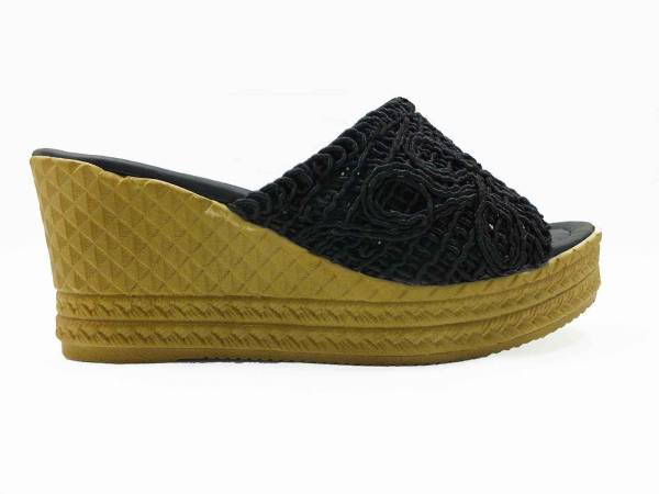 Çarıkçım Dolgu Topuk Kadın Terliği Siyah 118 16