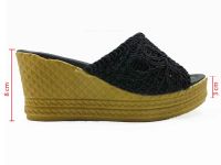 Çarıkçım Dolgu Topuk Kadın Terliği Siyah 118 16 - Thumbnail