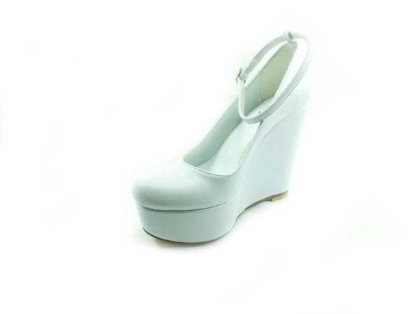 Çarıkçım Dolgu Topuklu Platform Bayan Ayakkabı - Beyaz - 190