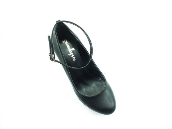 Çarıkçım Dolgu Topuklu Platform Bayan Ayakkabı - Siyah - 190