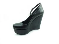 Çarıkçım Dolgu Topuklu Platform Bayan Ayakkabı - Siyah - 190 - Thumbnail