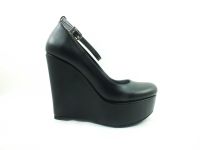 Çarıkçım Dolgu Topuklu Platform Bayan Ayakkabı - Siyah - 190 - Thumbnail