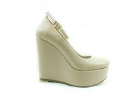 Çarıkçım Dolgu Topuklu Platform Bayan Ayakkabı - Ten-Cilt - 190 - Thumbnail