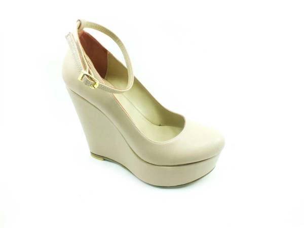 Çarıkçım Dolgu Topuklu Platform Bayan Ayakkabı - Ten-Cilt - 190