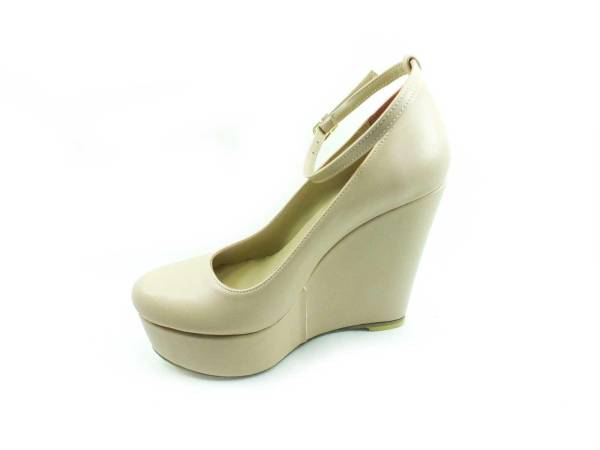 Çarıkçım Dolgu Topuklu Platform Bayan Ayakkabı - Ten-Cilt - 190
