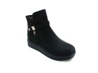 Çarıkçım Fermuarlı Süet Bot Siyah-Nubuk 118 130 - Thumbnail