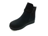 Çarıkçım Fermuarlı Süet Bot Siyah-Nubuk 118 130 - Thumbnail