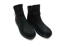 Çarıkçım Fermuarlı Süet Bot Siyah-Nubuk 118 130 - Thumbnail