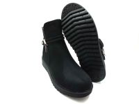 Çarıkçım Fermuarlı Süet Bot Siyah-Nubuk 118 130 - Thumbnail