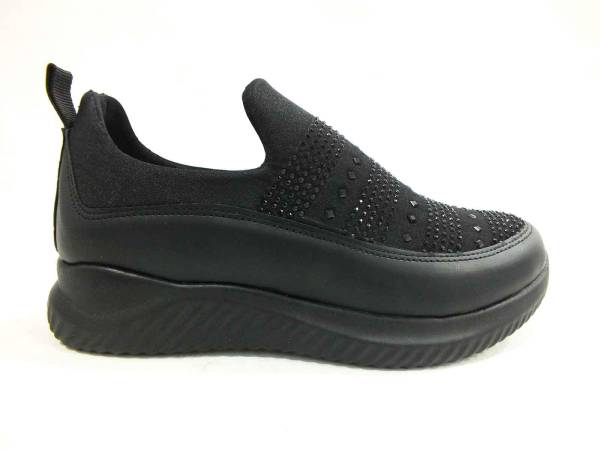 Çarıkçım Günlük Streç Ayakkabı Siyah 13 Y-0017