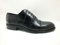 Çarıkçım Hakiki Deri Erkek Ayakkabı Siyah-Kroke 114 850 - Thumbnail