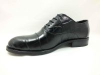 Çarıkçım Hakiki Deri Erkek Ayakkabı Siyah-Kroke 114 850 - Thumbnail