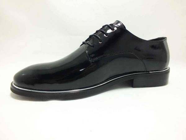 Çarıkçım Hakiki Deri Erkek Ayakkabı Siyah-Rugan 114 2239