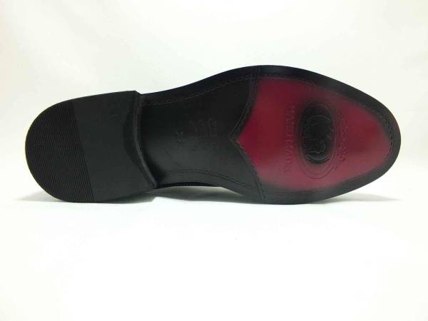 Çarıkçım Hakiki Deri Erkek Ayakkabı Siyah-Rugan 114 947