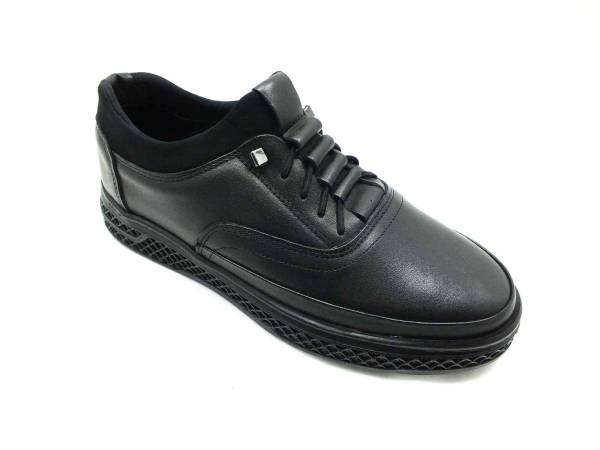 Çarıkçım Hakiki Deri Erkek Ayakkabısı Siyah 126 134