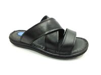 Çarıkçım Hakiki Deri Erkek Terliği Siyah 89 975 - Thumbnail