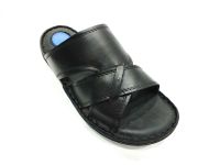 Çarıkçım Hakiki Deri Erkek Terliği Siyah 89 976 - Thumbnail