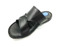 Çarıkçım Hakiki Deri Erkek Terliği Siyah 89 976 - Thumbnail