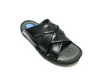 Çarıkçım Hakiki Deri Erkek Terliği Siyah 89 979 - Thumbnail