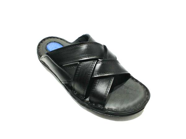 Çarıkçım Hakiki Deri Erkek Terliği Siyah 89 979