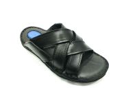 Çarıkçım Hakiki Deri Erkek Terliği Siyah 89 979 - Thumbnail