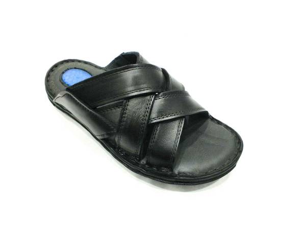 Çarıkçım Hakiki Deri Erkek Terliği Siyah 89 979