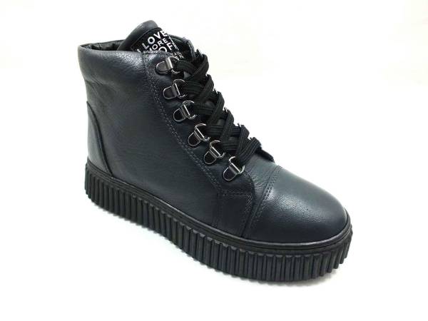 Çarıkçım Hakiki Deri Fermuarlı Bot Antrasit 114 K780