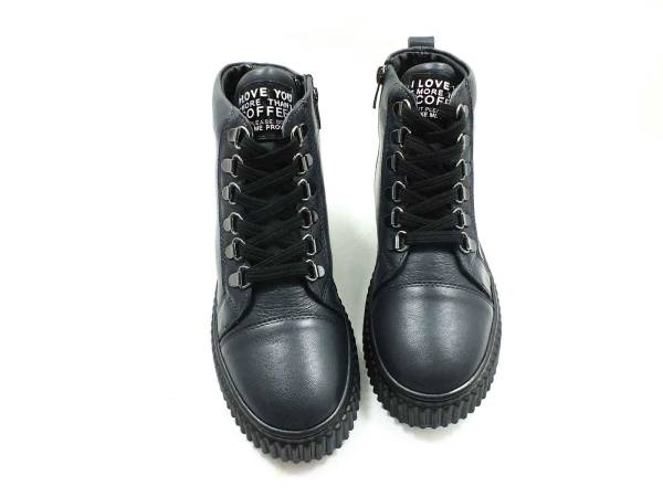 Çarıkçım Hakiki Deri Fermuarlı Bot Antrasit 114 K780