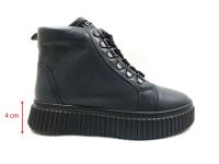 Çarıkçım Hakiki Deri Fermuarlı Bot Antrasit 114 K780 - Thumbnail