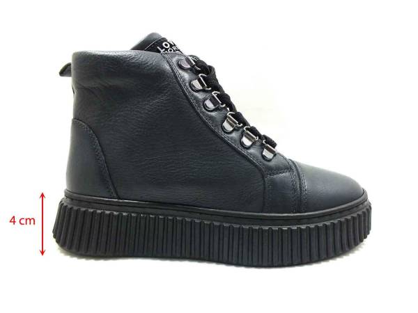 Çarıkçım Hakiki Deri Fermuarlı Bot Antrasit 114 K780