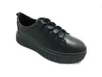 Çarıkçım Hakiki Deri Günlük Ayakkabı Siyah 114 K755 - Thumbnail