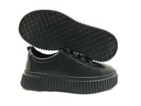 Çarıkçım Hakiki Deri Günlük Ayakkabı Siyah 114 K755 - Thumbnail