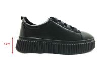 Çarıkçım Hakiki Deri Günlük Ayakkabı Siyah 114 K755 - Thumbnail