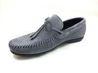 Çarıkçım Hakiki Deri Günlük Erkek Ayakkabı Füme-Nubuk 114 1114 - Thumbnail