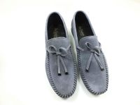 Çarıkçım Hakiki Deri Günlük Erkek Ayakkabı Füme-Nubuk 114 1114 - Thumbnail