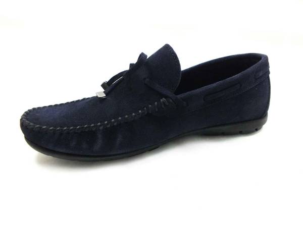 Çarıkçım Hakiki Deri Günlük Erkek Ayakkabı Lacivert-Nubuk 114 1114