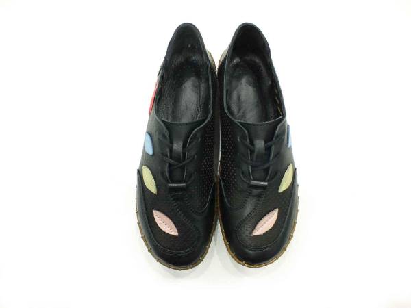 Çarıkçım Hakiki Deri Günlük Kadın Ayakkabısı Siyah 114 671