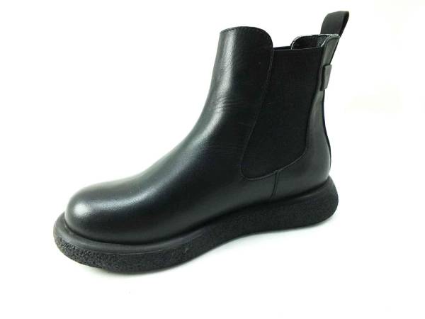 Çarıkçım Hakiki Deri Kadın Botu Siyah 114 K1003