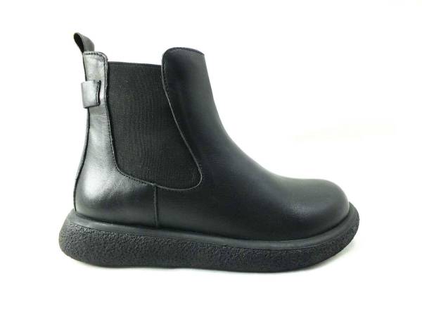 Çarıkçım Hakiki Deri Kadın Botu Siyah 114 K1003