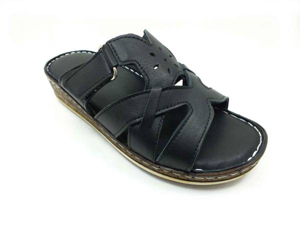 Çarıkçım Hakiki Deri Kadın Terliği Siyah 114 022