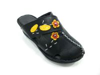 Çarıkçım Hakiki Deri Kadın Terliği Siyah 114 038 - Thumbnail