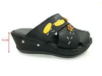 Çarıkçım Hakiki Deri Kadın Terliği Siyah 114 038 - Thumbnail