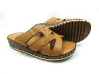 Çarıkçım Hakiki Deri Kadın Terliği Taba 114 022 - Thumbnail