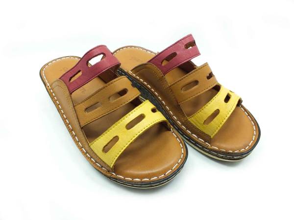 Çarıkçım Hakiki Deri Kadın Terliği Taba 114 024