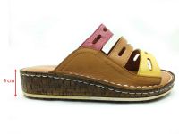 Çarıkçım Hakiki Deri Kadın Terliği Taba 114 024 - Thumbnail