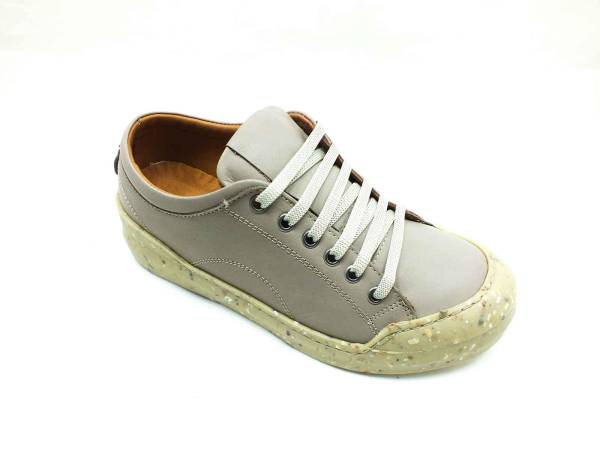 Çarıkçım Hakiki Deri Kauçuk Tabanlı Ayakkabı Gri 96 1111