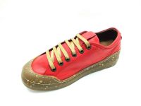 Çarıkçım Hakiki Deri Kauçuk Tabanlı Ayakkabı Kırmızı 96 1111 - Thumbnail